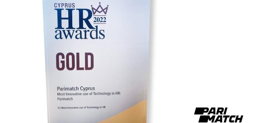 Η Parimatch κέρδισε Χρυσό Βραβείο για την Πιο Καινοτόμο Χρήση Τεχνολογίας στο HR στα Cyprus HR Awards 2022