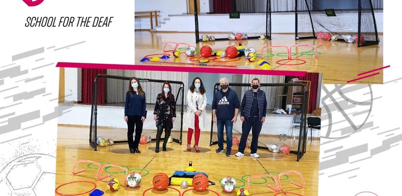 Δωρεά στη Σχολή Κωφών από το Parimatch Foundation