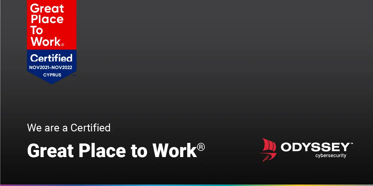 Η Odyssey πιστοποιείται ξανά ως Great Place to Work