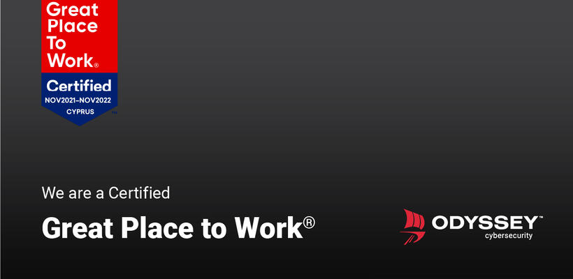Η Odyssey πιστοποιείται ξανά ως Great Place to Work