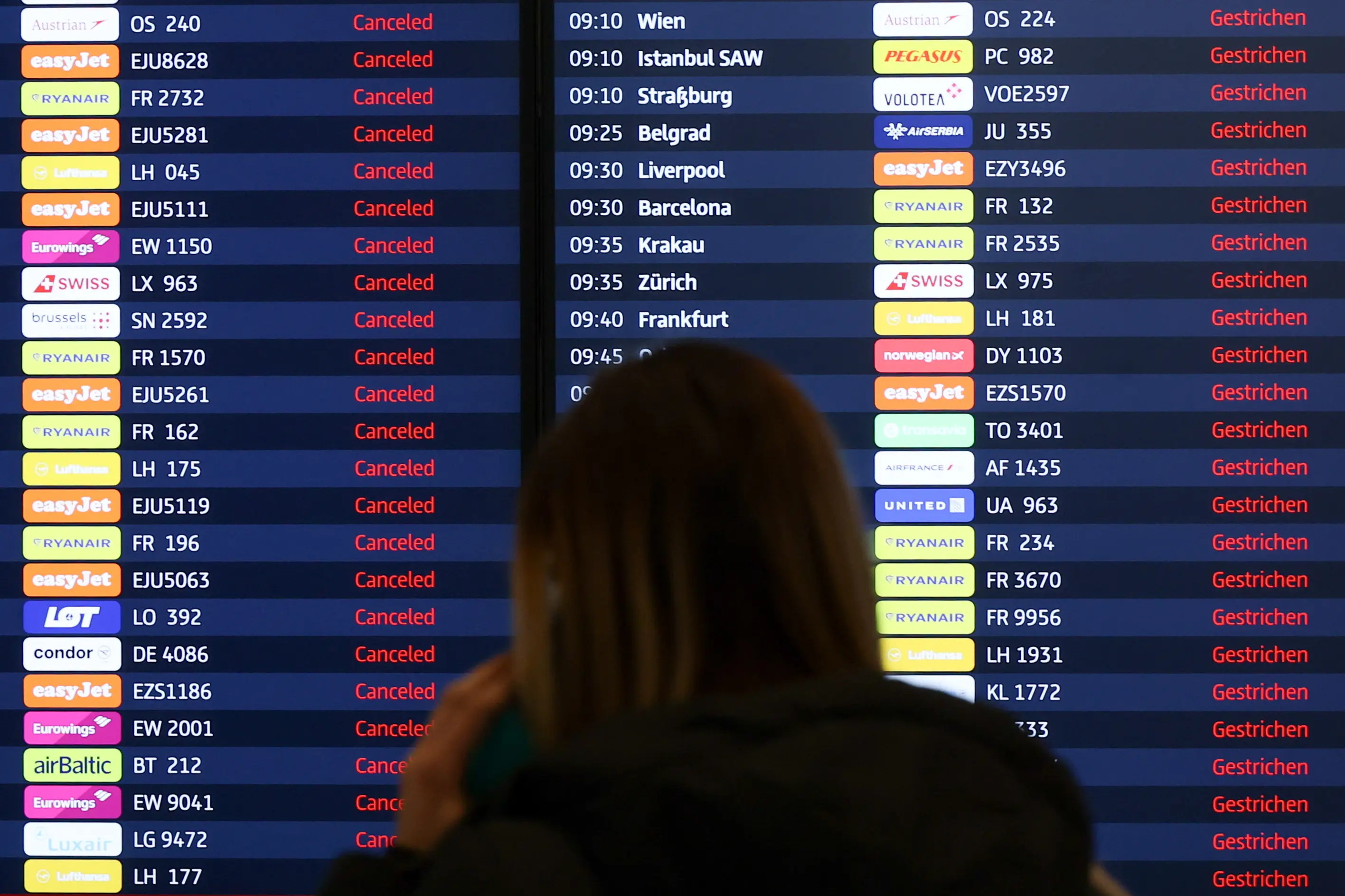 Παραλύουν σήμερα τα γερμανικά αεροδρόμια λόγω απεργιών- Χιλιάδες ακυρώσεις πτήσεων