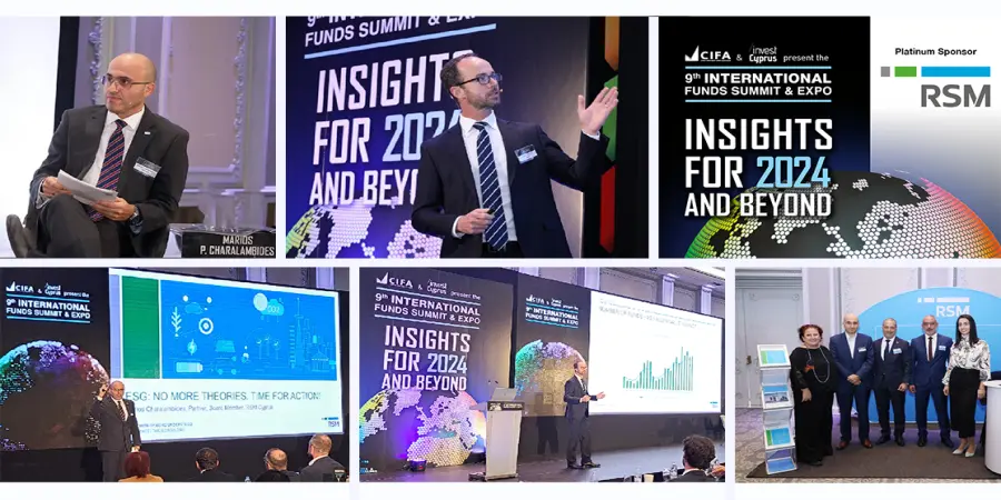 RSM Cyprus - Platinum Sponsor του 9ου International Funds Summit & Expo