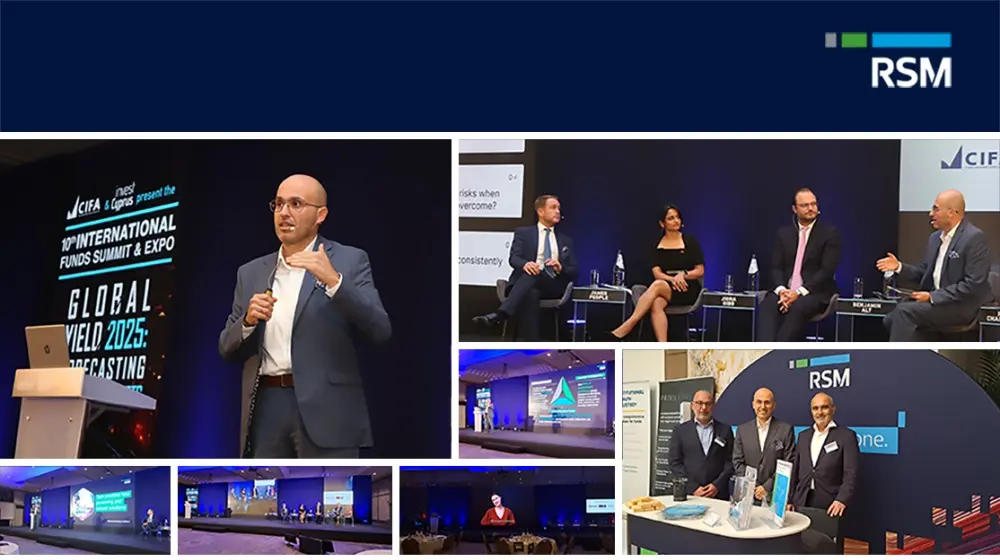 RSM Cyprus - Υπερήφανος Χρυσός Χορηγός του 10ου International Funds Summit & Expo