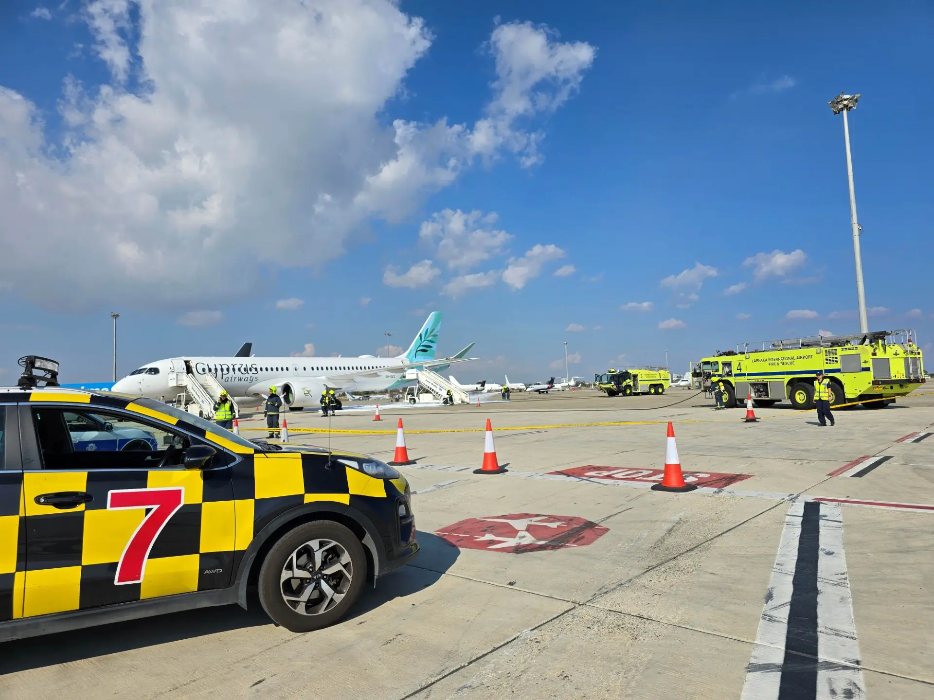 Άσκηση ετοιμότητας από την Hermes Airports στο αεροδρόμιο Λάρνακας