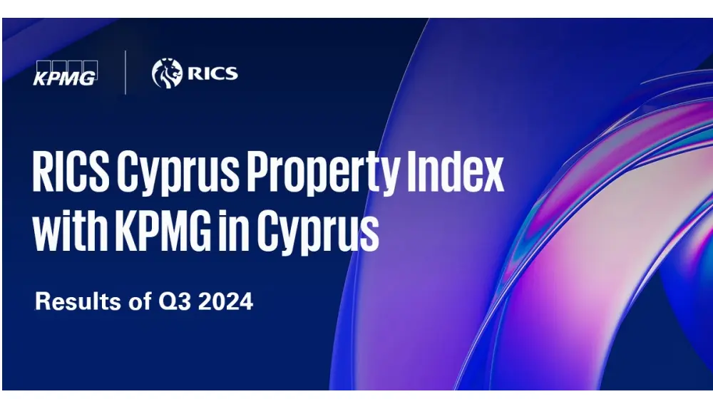 Αποτελέσματα Δείκτη Αξιών Ακινήτων  “RICS Cyprus Property Price Index with KPMG in Cyprus”  για το 3o τρίμηνο του 2024