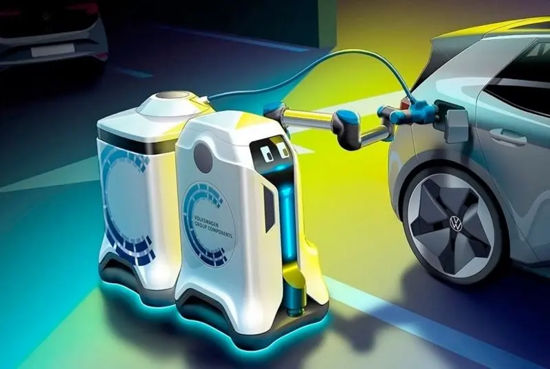 Η Volkswagen προτείνει αυτόνομα ρομπότ για τα ηλεκτρικά οχήματα