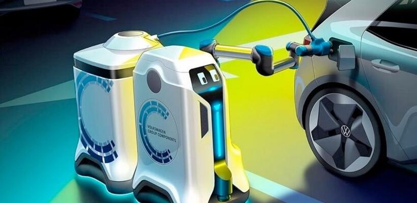 Η Volkswagen προτείνει αυτόνομα ρομπότ για τα ηλεκτρικά οχήματα