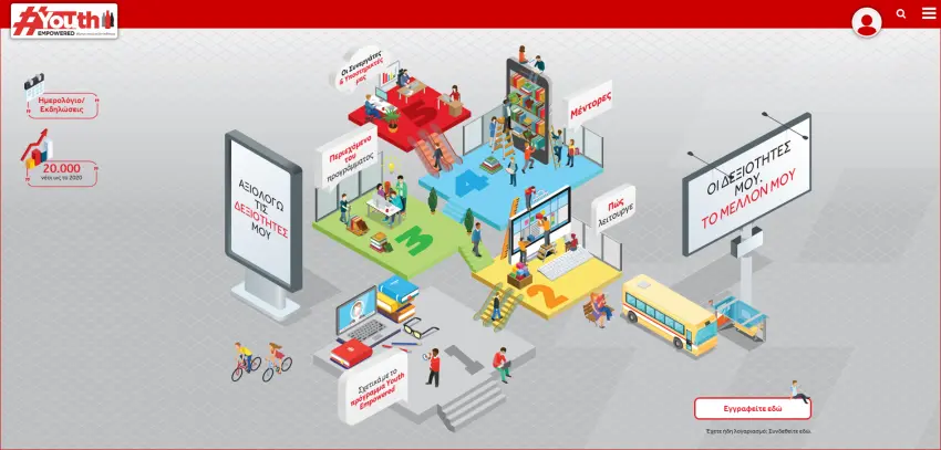 Ξεκίνησε η διαδραστική πλατφόρμα e-learning του Youth Empowered