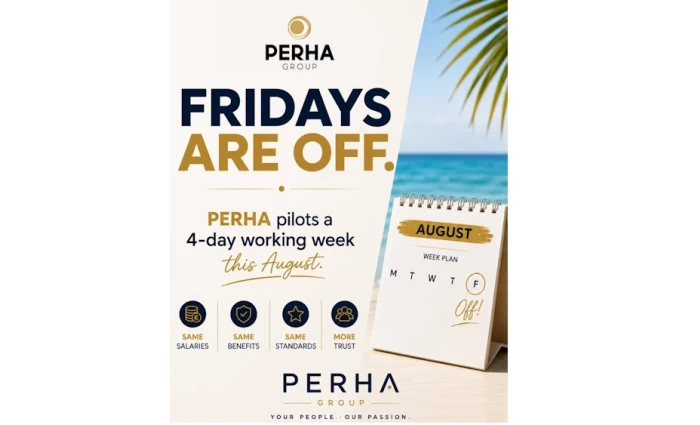 Η PERHA Group δοκιμάζει την τετραήμερη εργασία, επενδύοντας στην εμπιστοσύνη και την ευημερία των ανθρώπων της